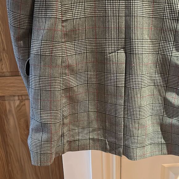 🎀 Wilfred Margaux long plaid blazer peak lapel  4 Aritzia oversized - Picture 13 of 13